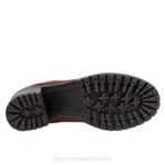 FT6652 Bueno Footwear Flight Women Dark Red Nubuck Boots - Image 5