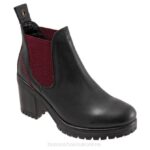 FT6653 Bueno Footwear Flight Women Black Bordeaux Boots