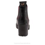 FT6653 Bueno Footwear Flight Women Black Bordeaux Boots - Image 3