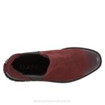 FT6658 Bueno Footwear Oak Women Dark Red Nubuck Boots - Image 4