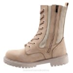 FT6662 Bueno Footwear Stella Women Taupe Nubuck Boots - Image 2