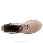 FT6662 Bueno Footwear Stella Women Taupe Nubuck Boots - Image 4