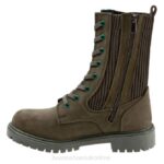 FT6664 Bueno Footwear Stella Women Army Green Nubuck Boots - Image 2