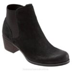 FT6674 Bueno Footwear Keri Women Black Nubuck Boots