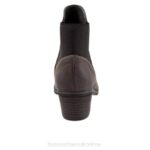 FT6675 Bueno Footwear Keri Women Grey Nubuck Boots - Image 3