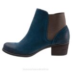 FT6676 Bueno Footwear Keri Women Blue Nubuck Boots - Image 2