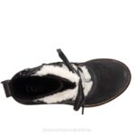 FT6678 Bueno Footwear Teddy Women Black Nubuck Boots - Image 4