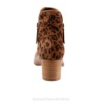 FT667 Bueno Footwear Jenna Women Walnut Leopard Boots - Image 3