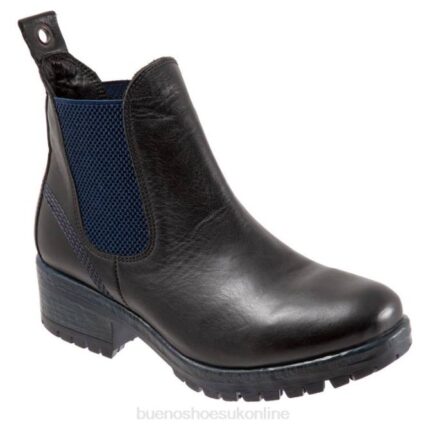 FT6680 Bueno Footwear Florida Women Black Blue Boots