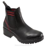 FT6683 Bueno Footwear Florida Women Black Red Knit Boots