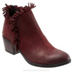 FT6686 Bueno Footwear Cathy Women Dark Red Nubuck Boots