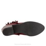 FT6686 Bueno Footwear Cathy Women Dark Red Nubuck Boots - Image 5