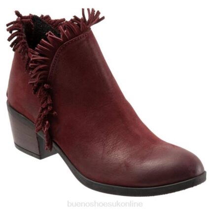 FT6686 Bueno Footwear Cathy Women Dark Red Nubuck Boots
