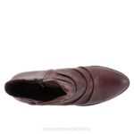 FT6689 Bueno Footwear Connie Women Merlot Boots - Image 4