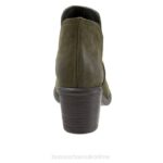 FT6690 Bueno Footwear Dylan Women Army Green Nubuck Boots - Image 3