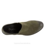 FT6690 Bueno Footwear Dylan Women Army Green Nubuck Boots - Image 4