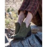 FT6690 Bueno Footwear Dylan Women Army Green Nubuck Boots - Image 6