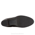 FT6691 Bueno Footwear Watts Women Black Nubuck Red Boots - Image 5