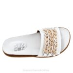FT6694 Bueno Footwear Emelia Women White Flats - Image 4